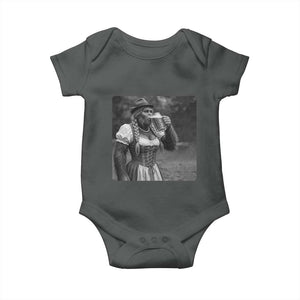 Bigfoot Oktoberfest Baby Onesie Vintage Dirndl German Beer Festival Humor