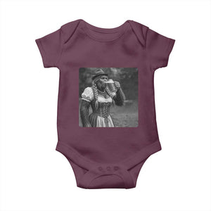 Bigfoot Oktoberfest Baby Onesie Vintage Dirndl German Beer Festival Humor