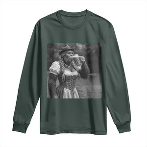 Bigfoot Oktoberfest Long Sleeve Shirt Vintage Dirndl German Beer Festival Humor