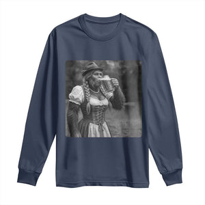 Bigfoot Oktoberfest Long Sleeve Shirt Vintage Dirndl German Beer Festival Humor
