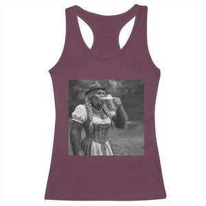 Bigfoot Oktoberfest Racerback Tank Top Vintage Dirndl German Beer Festival Humor