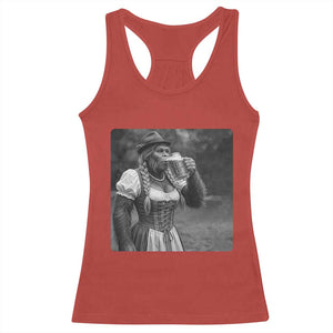 Bigfoot Oktoberfest Racerback Tank Top Vintage Dirndl German Beer Festival Humor
