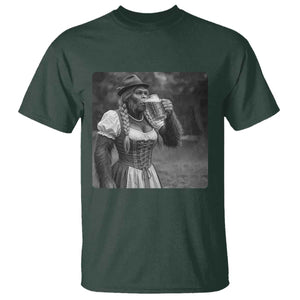 Bigfoot Oktoberfest T Shirt Vintage Dirndl German Beer Festival Humor