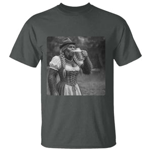 Bigfoot Oktoberfest T Shirt Vintage Dirndl German Beer Festival Humor