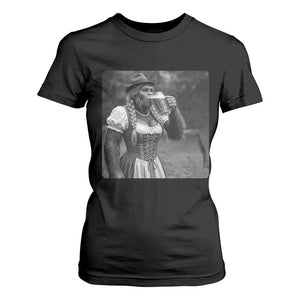 Bigfoot Oktoberfest T Shirt For Women Vintage Dirndl German Beer Festival Humor