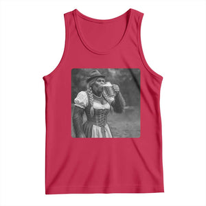 Bigfoot Oktoberfest Tank Top Vintage Dirndl German Beer Festival Humor