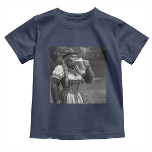 Bigfoot Oktoberfest Toddler T Shirt Vintage Dirndl German Beer Festival Humor