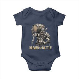 Vintage Viking Beer Drinker Warrior Gift Baby Onesie Brewed For Battle