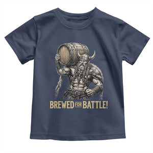 Vintage Viking Beer Drinker Warrior Gift Toddler T Shirt Brewed For Battle