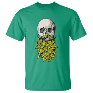 Vintage Craft Brewer Beer Lover Gift T Shirt Beer Hops Beard Skull