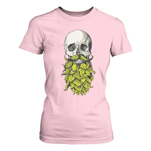 Vintage Craft Brewer Beer Lover Gift T Shirt For Women Beer Hops Beard Skull