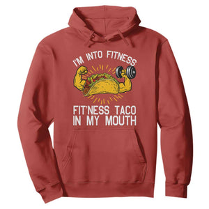 Funny Tacos Lover Hoodie I Am Into Fitness TS12 Red Print Your Wear
