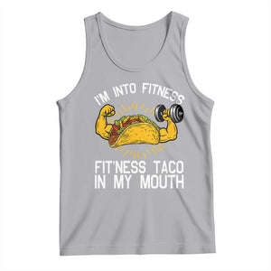 Funny Tacos Lover Tank Top I Am Into Fitness TS12 Athletic Heather Print Your Wear
