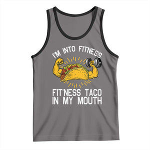 Funny Tacos Lover Tank Top I Am Into Fitness TS12 Deep Heather Black Print Your Wear