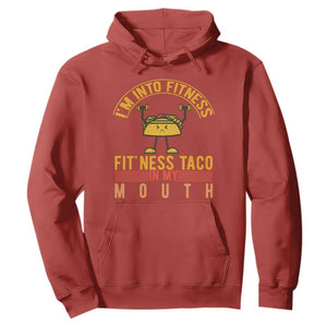 Tacos Lover Hoodie I Am Into Fitness Humor TS12 Red Print Your Wear