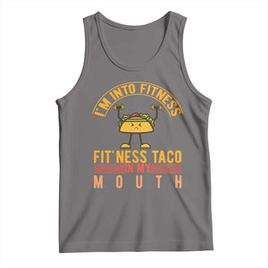 Tacos Lover Tank Top I Am Into Fitness Humor TS12 Deep Heather Print Your Wear