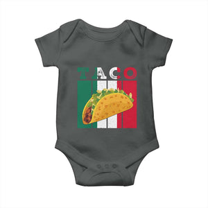 Tacos Lover Mexican Food Baby Onesie Funny Quote Gift TS12 Dark Heather Print Your Wear