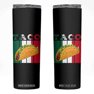 Tacos Lover Mexican Food Skinny Tumbler Funny Quote Gift TS12 Black Print Your Wear