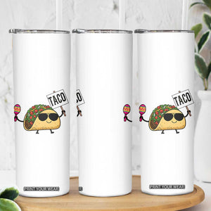 Tacos Lovers Skinny Tumbler Mexican Food Lover Gift TS12 Print Your Wear