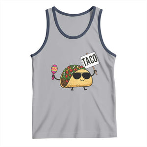Tacos Lovers Tank Top Mexican Food Lover Gift TS12 Athletic Heather Navy Print Your Wear