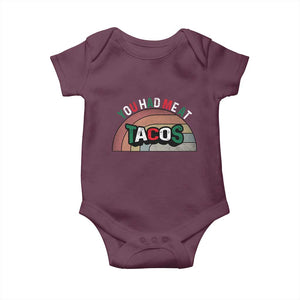You Had Me At Tacos Baby Onesie Tacos Lover Gift TS12 Maroon Print Your Wear