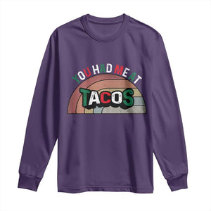 You Had Me At Tacos Long Sleeve Shirt Tacos Lover Gift TS12 Purple Print Your Wear