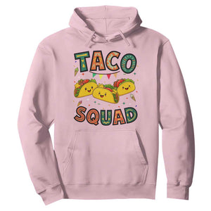Taco Squad Hoodie Funny Mexican Food Lovers Gift TS12 Light Pink Print Your Wear