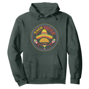 Taco Squad Hoodie Mexican Food Lovers Gift TS12 Dark Forest Green Print Your Wear