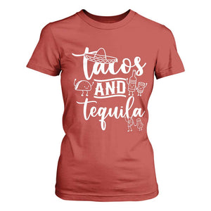 Tacos And Tequila Lover T Shirt For Women Funny Humor Gift TS12 Red Print Your Wear