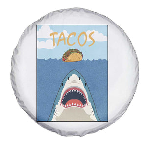Funny Tacos Lover Spare Tire Cover Shark Attack Humor Gift TS12 Print Your Wear