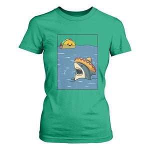 Tacos Lover T Shirt For Women Funny Shark Humor Foodie Gift TS12 Irish Green Print Your Wear