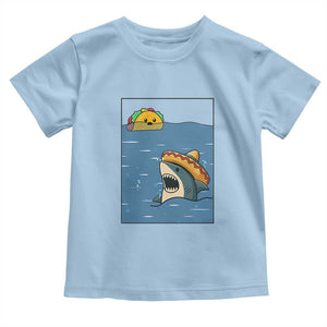 Tacos Lover Toddler T Shirt Funny Shark Humor Foodie Gift TS12 Light Blue Print Your Wear