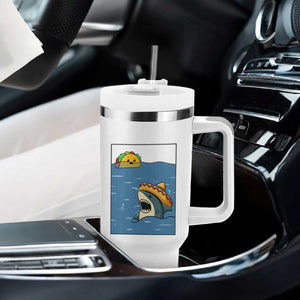 Tacos Lover Tumbler With Handle Funny Shark Humor Foodie Gift TS12 Print Your Wear