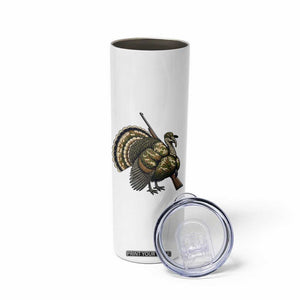 Funny Camo Turkey Hunter Rifle Gift Skinny Tumbler TS12 Print Your Wear