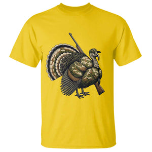 Funny Camo Turkey Hunter Rifle Gift T Shirt TS12 Daisy Print Your Wear