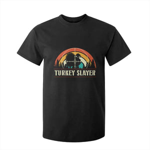 Turkey Slayer T Shirt For Kid Vintage Sunset Hunting Season Gift TS12 Black Print Your Wear