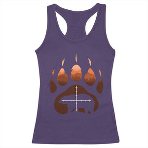 Big Game Bear Hunting Season Racerback Tank Top Funny Hunter Gift TS12 Purple Print Your Wear