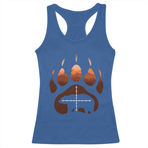 Big Game Bear Hunting Season Racerback Tank Top Funny Hunter Gift TS12 Royal Blue Print Your Wear