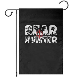 Bear Hunter Garden Flag Outdoor Adventure Gift TS12 Black Print Your Wear