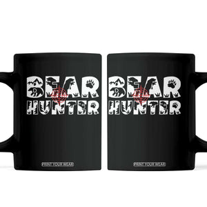 Bear Hunter Coffee Mug Outdoor Adventure Gift TS12 Black Print Your Wear