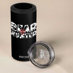 Bear Hunter 4 in 1 Can Cooler Tumbler Outdoor Adventure Gift TS12 Print Your Wear