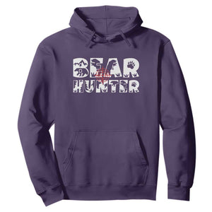 Bear Hunter Hoodie Outdoor Adventure Gift TS12 Purple Print Your Wear