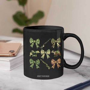 Women Bear Hunting Season Coffee Mug Camo Bow Coquette Gift TS12 Print Your Wear