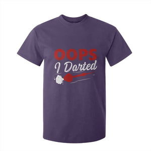 Dart Player Sarcasm Gift T Shirt For Kid Funny Oops I Darted TS12 Purple Print Your Wear