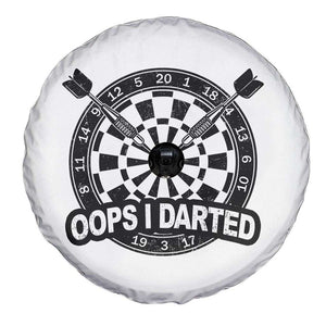 Funny Oops I Darted Spare Tire Cover Sarcastic Dartist Darts Lover Gift TS12 Print Your Wear