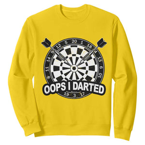 Funny Oops I Darted Sweatshirt Sarcastic Dartist Darts Lover Gift TS12 Daisy Print Your Wear