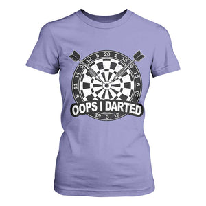 Funny Oops I Darted T Shirt For Women Sarcastic Dartist Darts Lover Gift TS12 Violet Print Your Wear