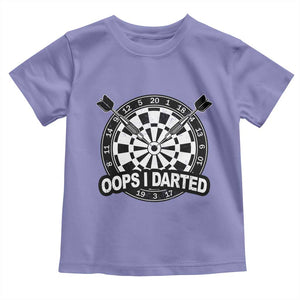 Funny Oops I Darted Toddler T Shirt Sarcastic Dartist Darts Lover Gift TS12 Violet Print Your Wear