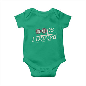 Oops I Darted Baby Onesie Funny Pub Darts Lover TS12 Irish Green Print Your Wear