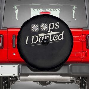 Oops I Darted Spare Tire Cover Funny Pub Darts Lover TS12 Black Print Your Wear